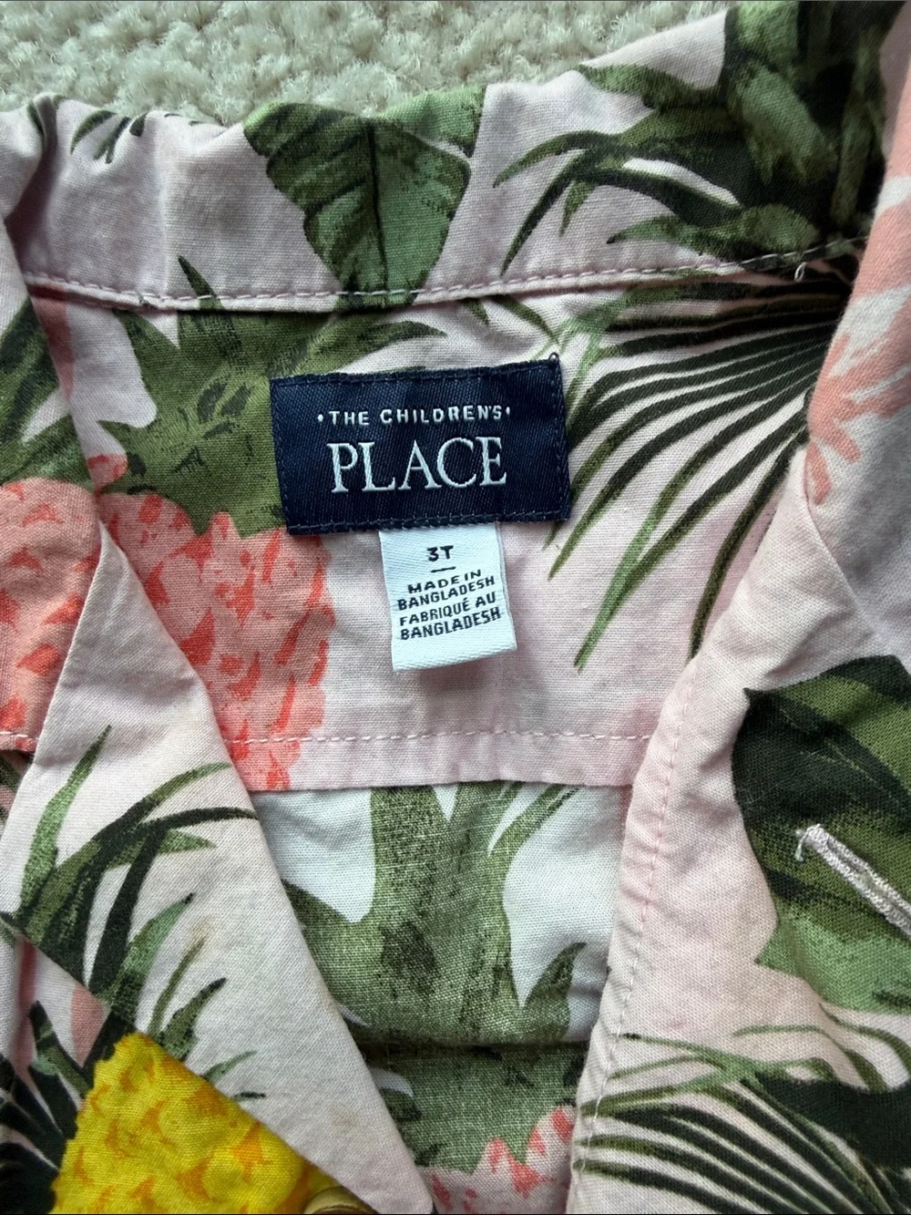 The Children's Place Pineapple Camp Shirt